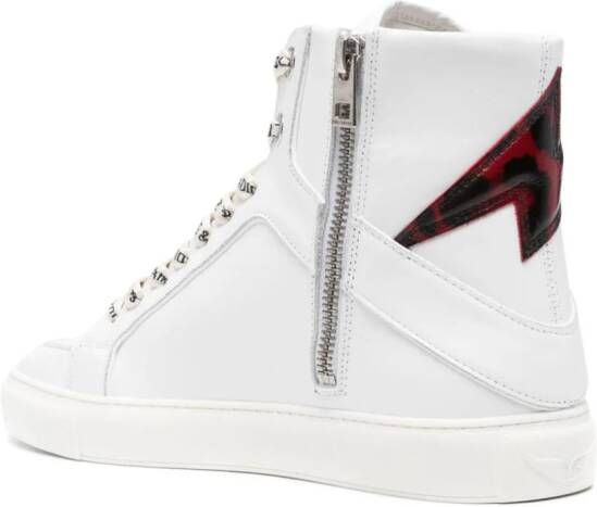 ZadigVoltaire High Flash leather sneakers White