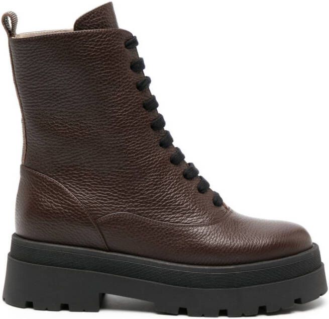 Fabiana Filippi ankle-length leather boots Brown