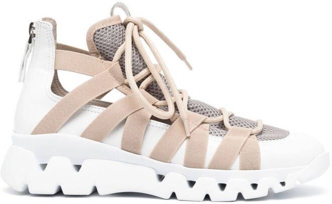 Fabiana Filippi chunky lace-front sneakers White