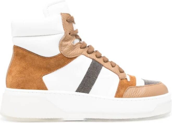 Fabiana Filippi high-top lace-up sneakers White