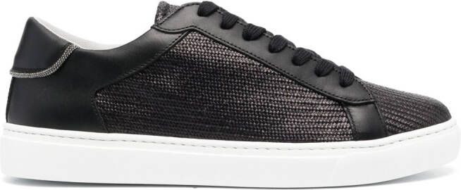 Fabiana Filippi round-toe low-top sneakers Black