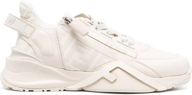 FENDI logo-print sneakers Neutrals