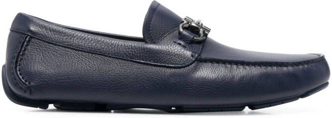 Ferragamo Gancini-buckle loafers Blue