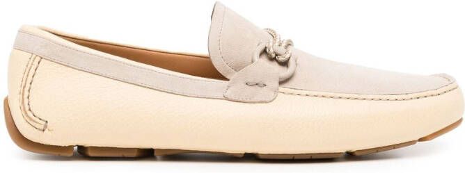 Ferragamo Gancini leather loafers Grey