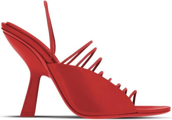 Ferragamo 105mm Altaire lace-detail sandals Red