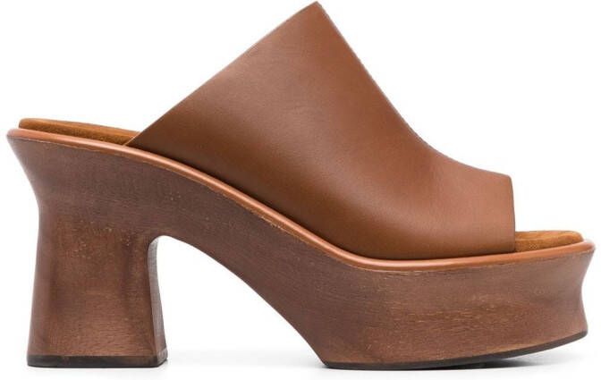 Ferragamo open-toe sandals Brown