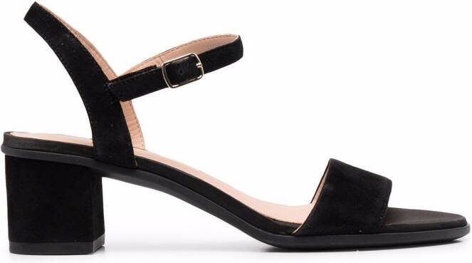 Geox Aurely 50 suede sandals Black