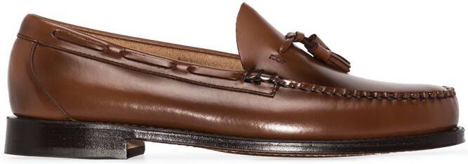 G.H. Bass  Co. weejuns larkin tassel loafers Brown