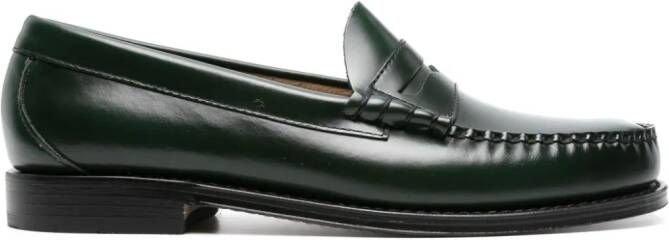 G.H. Bass  Co. Larson leather penny loafers Green