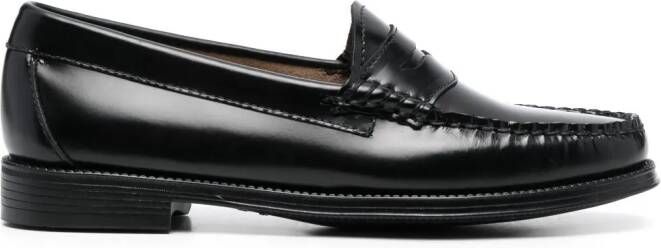 G.H. Bass  Co. round-toe leather loafers Black