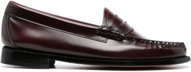 G.H. Bass  Co. Weejuns penny-slot loafers Red