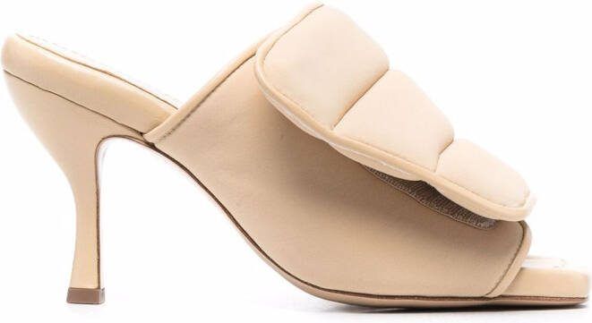 GIABORGHINI touch-strap sandals Neutrals