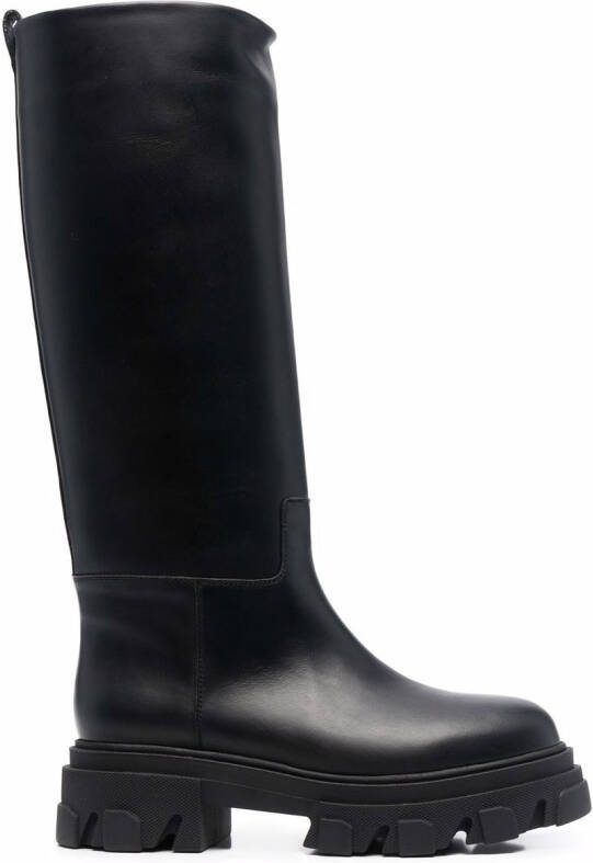 GIABORGHINI Perni 07 leather boots Black