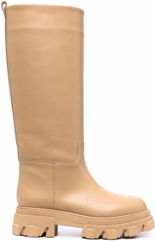 GIABORGHINI Perni 07 leather boots Neutrals