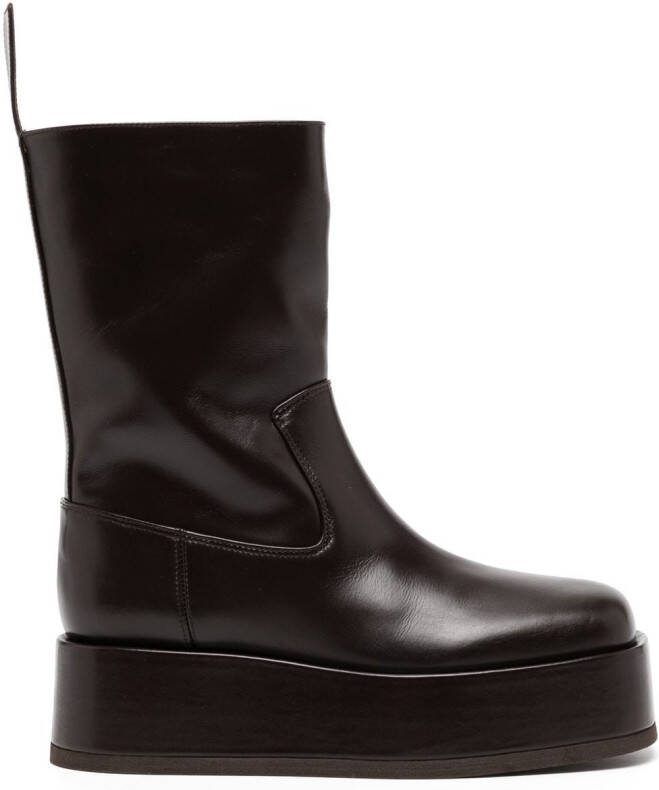 GIABORGHINI Rosie 23 platform-sole boots Brown