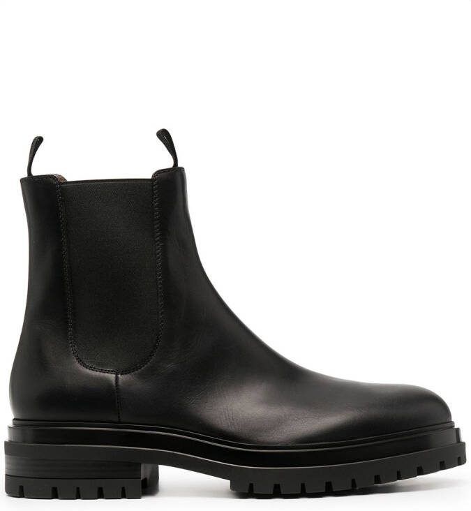 Gianvito Rossi elasticated side-panel boots Black