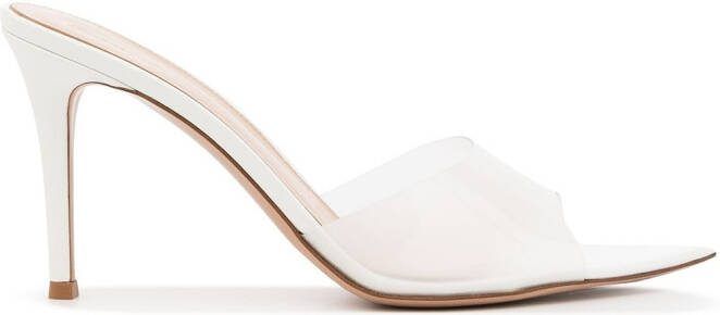 Gianvito Rossi 85mm Elle open-toe sandals White