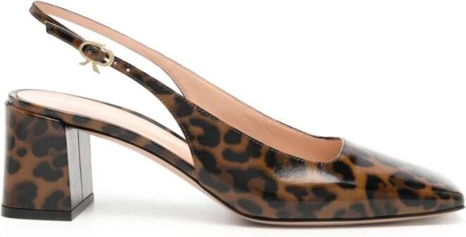 Gianvito Rossi Freeda 55mm slingback pumps Neutrals