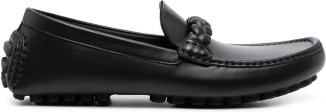 Gianvito Rossi Monza leather loafers Black