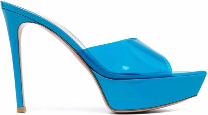 Gianvito Rossi Betty mules Blue