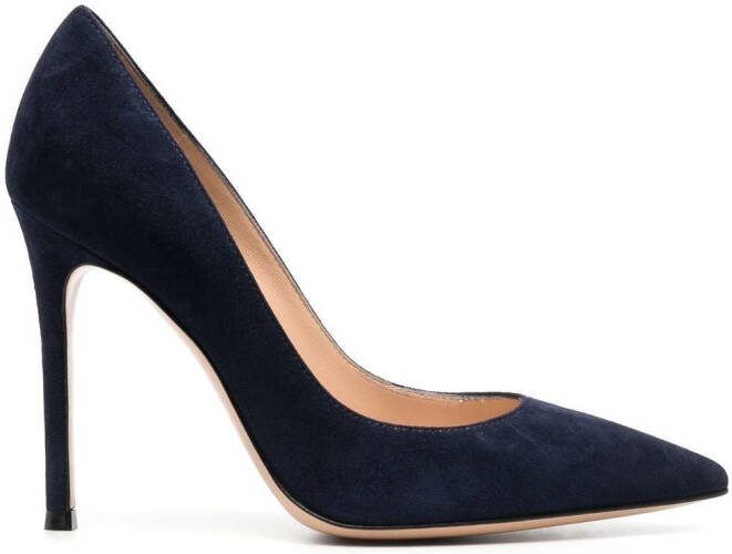 Gianvito Rossi Gianvito 105mm suede pumps Blue