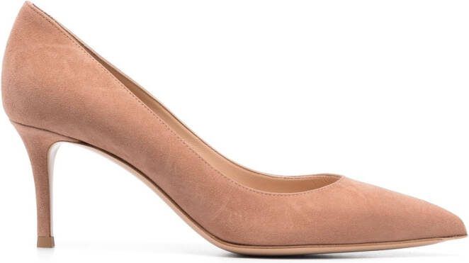 Gianvito Rossi Gianvito 70mm suede pumps Neutrals