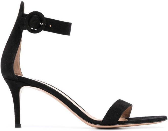 Gianvito Rossi Portofino 70mm suede sandals Black