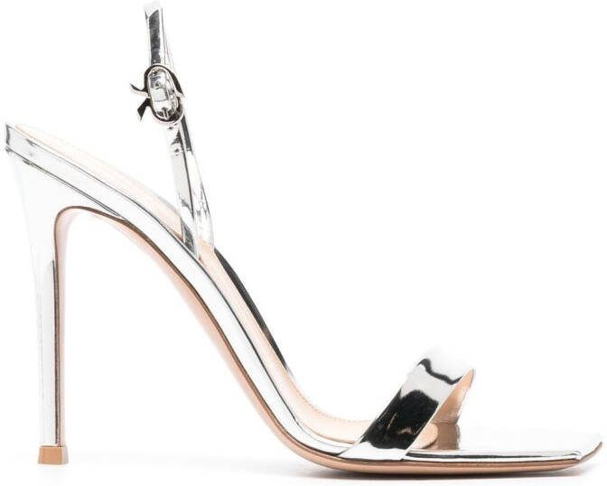 Gianvito Rossi Ribbon 105mm stiletto sandals Grey