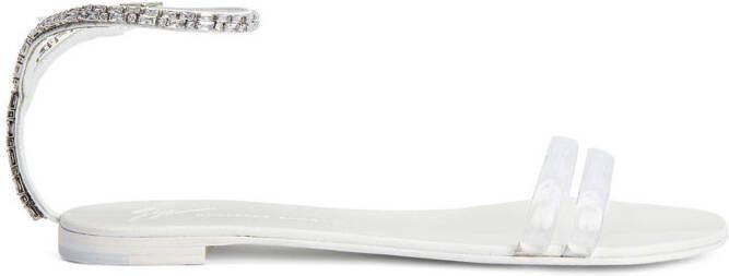 Giuseppe Zanotti Agathe Plexi sandals Silver
