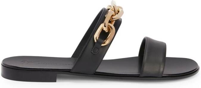 Giuseppe Zanotti Aubert chain sandals Black
