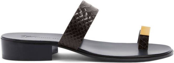 Giuseppe Zanotti Bardack double-strap sandals Brown
