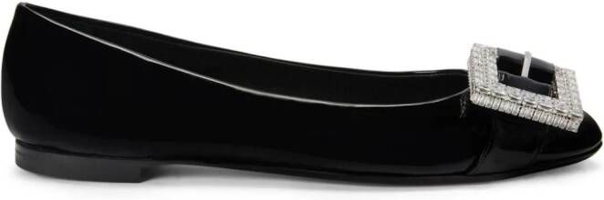 Giuseppe Zanotti Miss Buckle ballerina shoes Black
