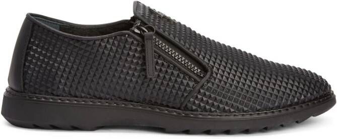 Giuseppe Zanotti Cooper flat leather loafers Black