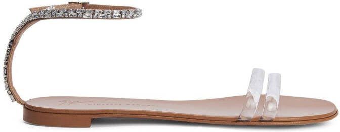 Giuseppe Zanotti Agathe Plexi sandals Silver