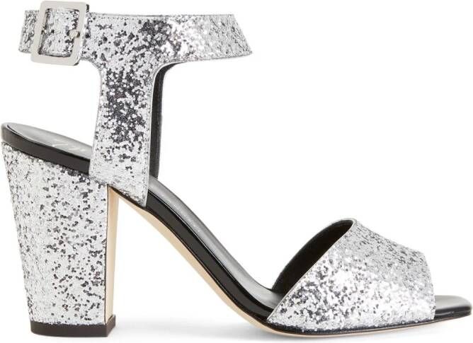 Giuseppe Zanotti 80mm Emmanuelle sandals Silver