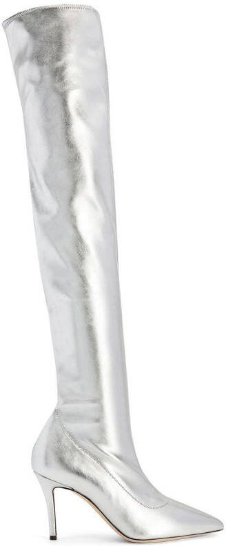 Giuseppe Zanotti 90mm Felicity thigh-high boots Silver