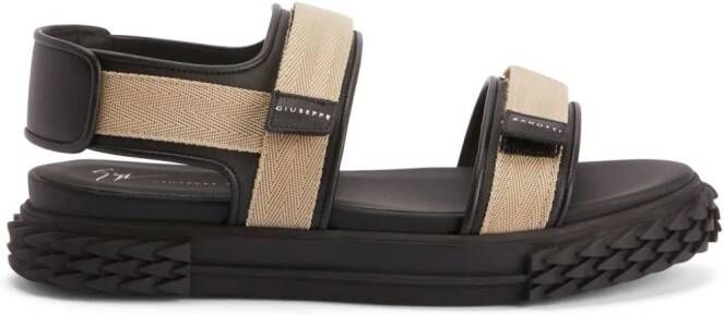Giuseppe Zanotti Frankie touch-strap sandals Black