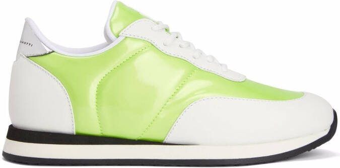Giuseppe Zanotti Jimi two-tone running sneakers Yellow