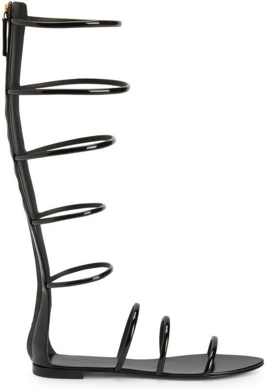 Giuseppe Zanotti Super Intrigo gladiator sandals Black
