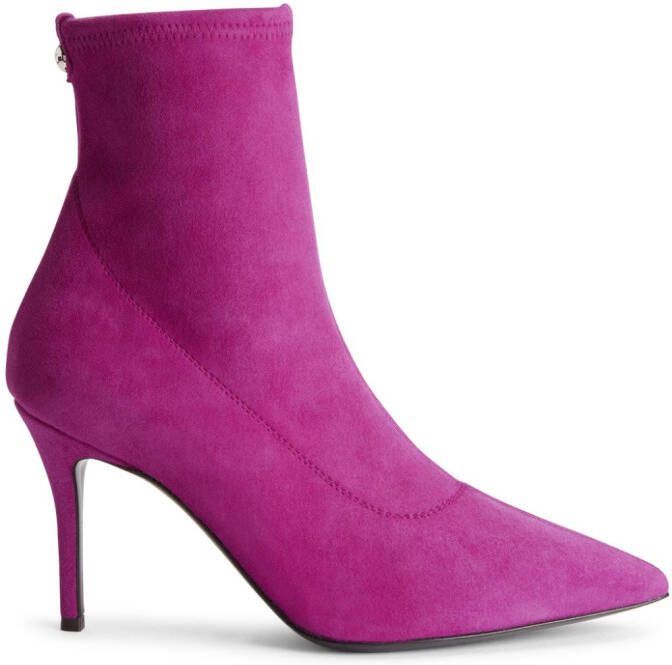 Giuseppe Zanotti 90mm Mirea boots Purple