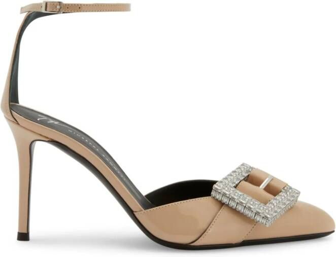 Giuseppe Zanotti 90mm Miss Buckle pumps Brown