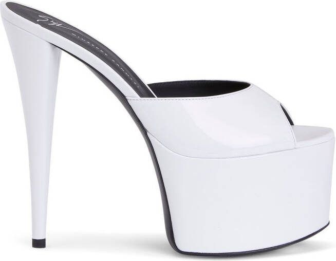 Giuseppe Zanotti 150mm GZ Aida platform sandals White