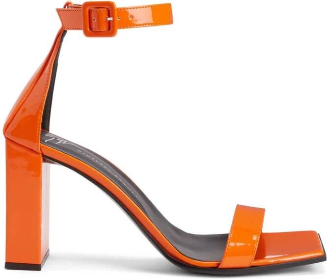 Giuseppe Zanotti Shangay Buckle 85mm sandals Orange