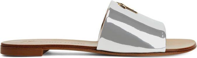 Giuseppe Zanotti Shirley metallic sandals Silver