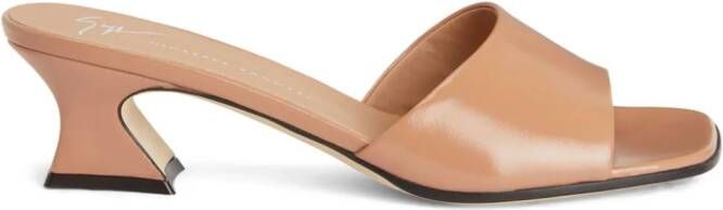 Giuseppe Zanotti Solhene 45m leather sandals Brown