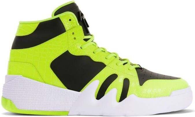 Giuseppe Zanotti Talon colour-block sneakers Yellow