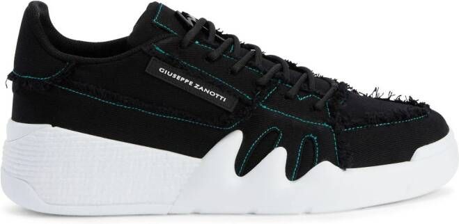 Giuseppe Zanotti Talon cotton low-top sneakers Black