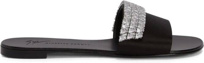 Giuseppe Zanotti Tesy rhinestone-embellished sandals Black