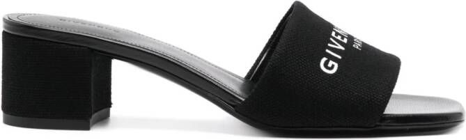 Givenchy 50mm logo-print mules Black