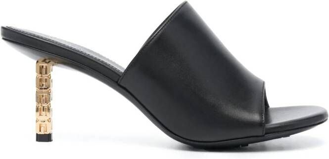 Givenchy G Cube 75mm leather mules Black